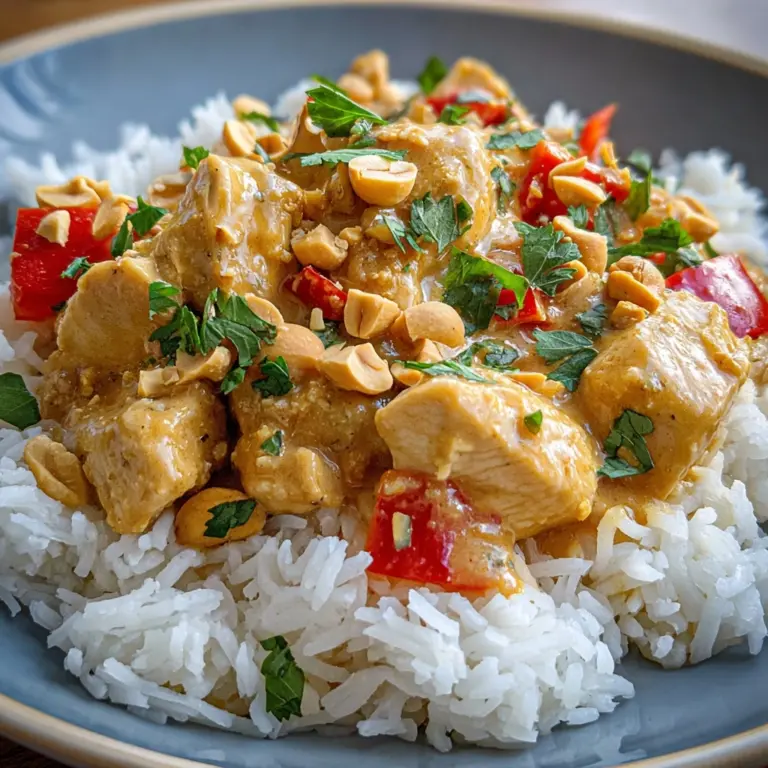 Slow Cooker Peanut Chicken Recipe