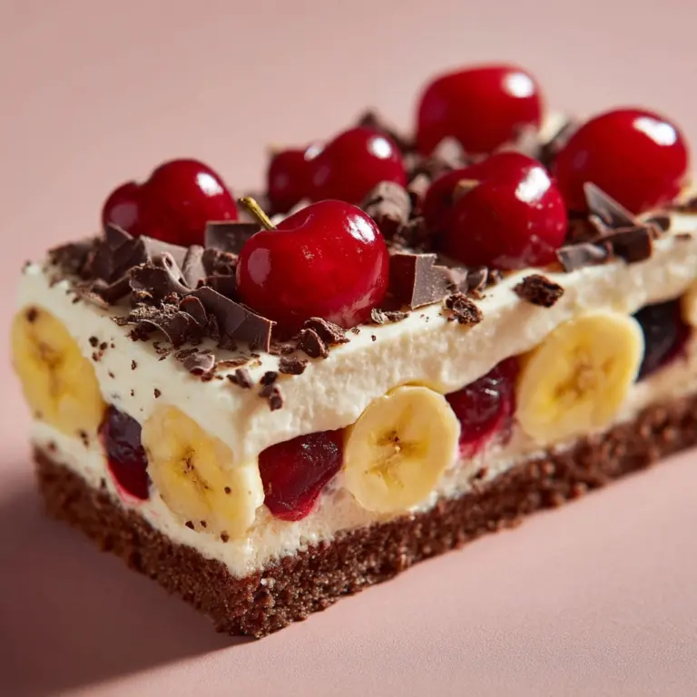 No-Bake Banana Split Cheesecake Recipe