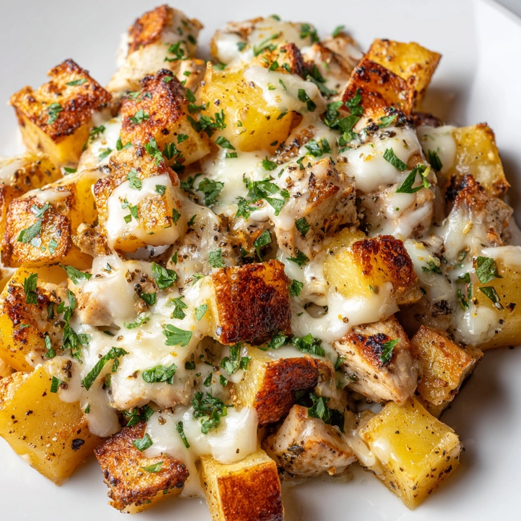 Garlic Parmesan Chicken and Potatoes Recipe - Recipe Image