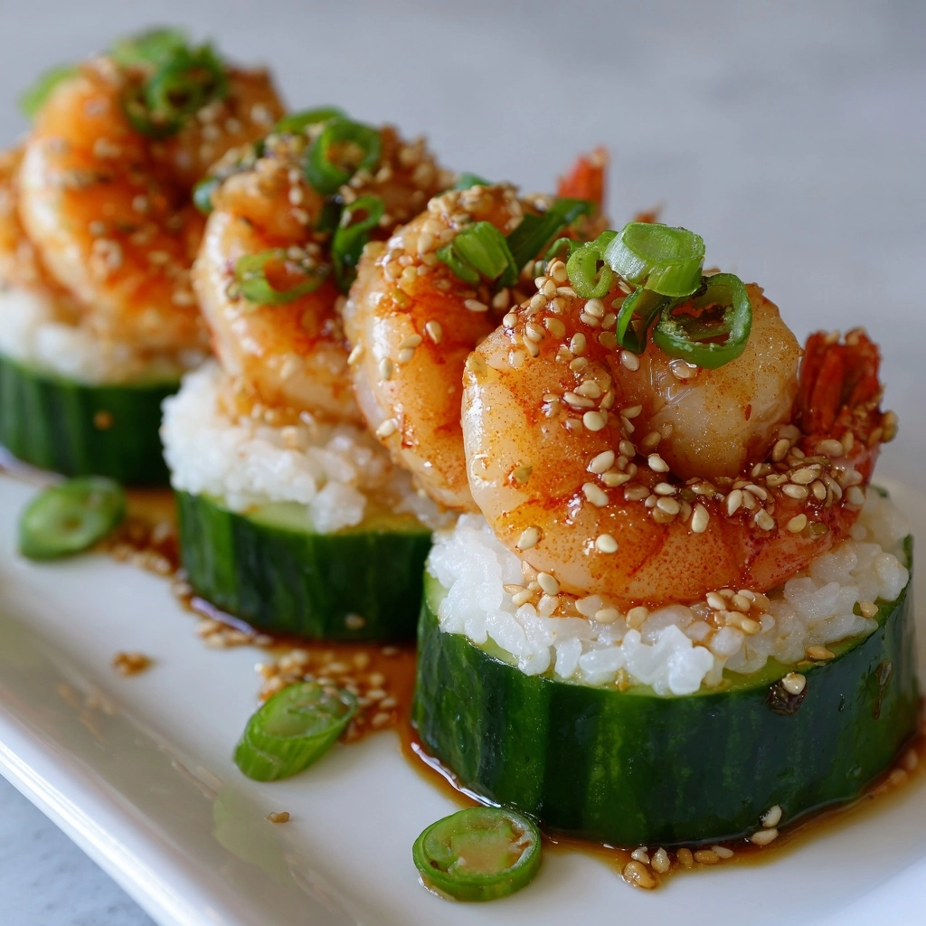 Shrimp Avocado Cucumber Boats Recipe