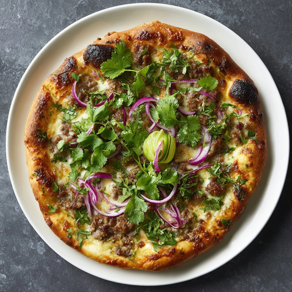 Crispy Oven-Baked Birria Pizza Recipe - Recipe Image