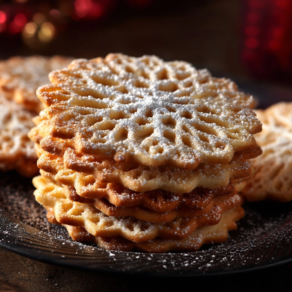 Classic Italian Pizzelle Cookies Recipe - Recipe Image