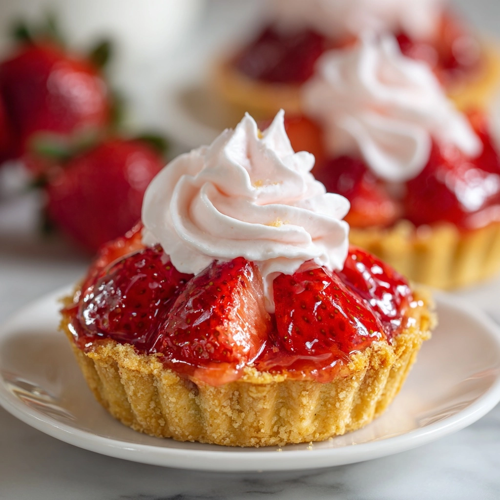 Mini Strawberry Pies with Sugar Cookie Crust Recipe - Recipe Image