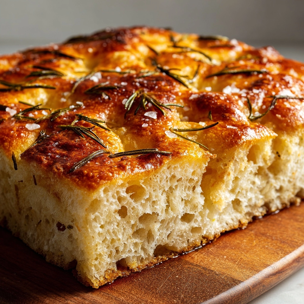 Rustic No-Knead Rosemary Garlic Bread Recipe - Recipe Image