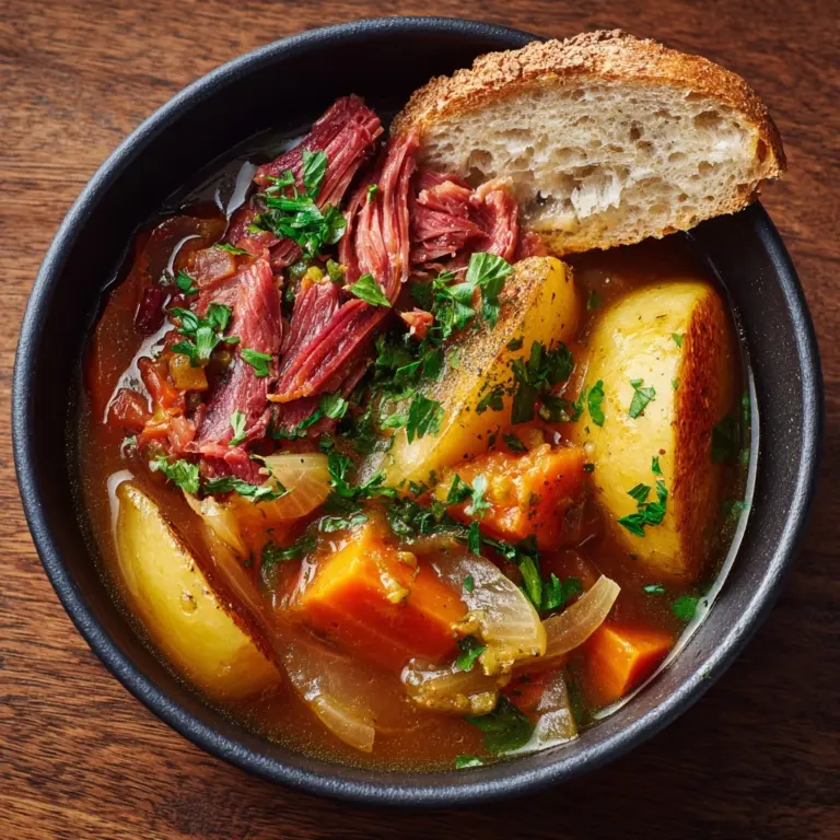 Slow Cooker Corned Beef and Potatoes Recipe