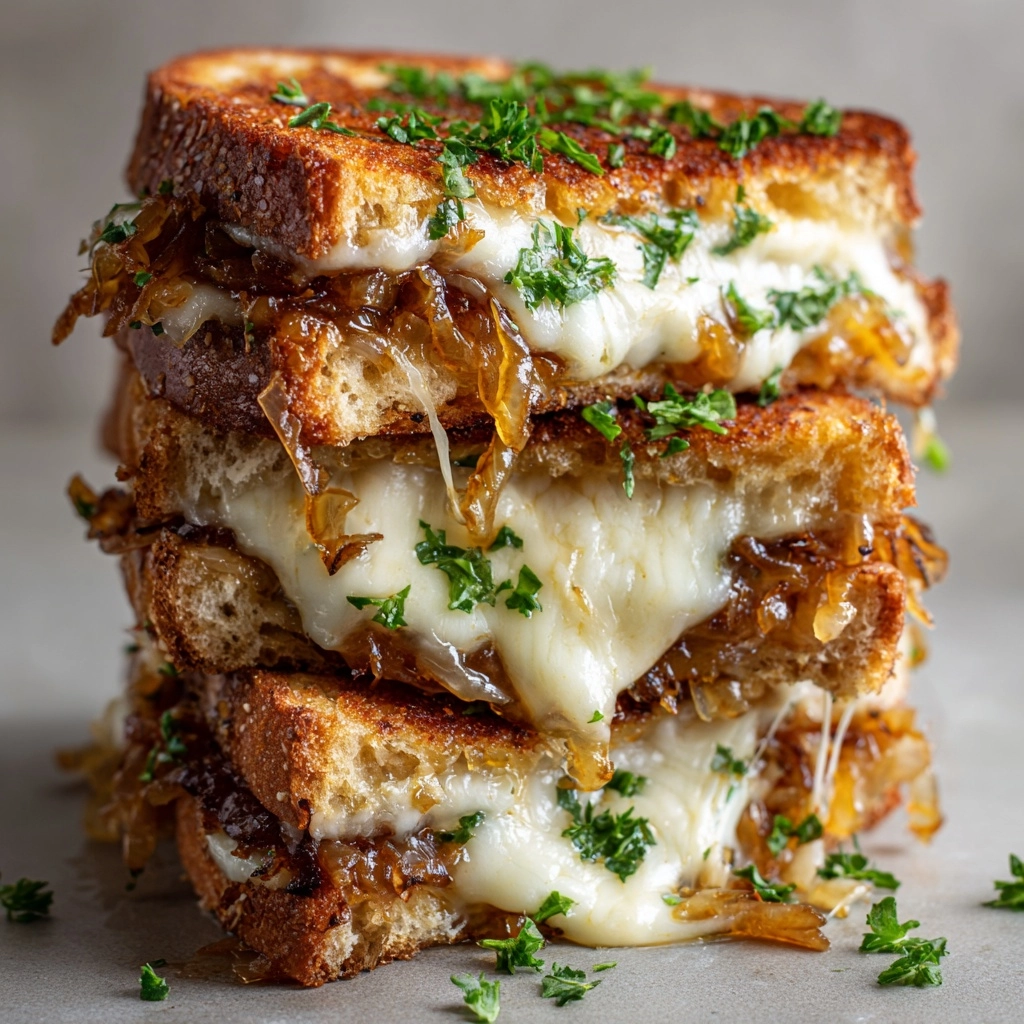 French Onion Grilled Cheese Recipe - Recipe Image