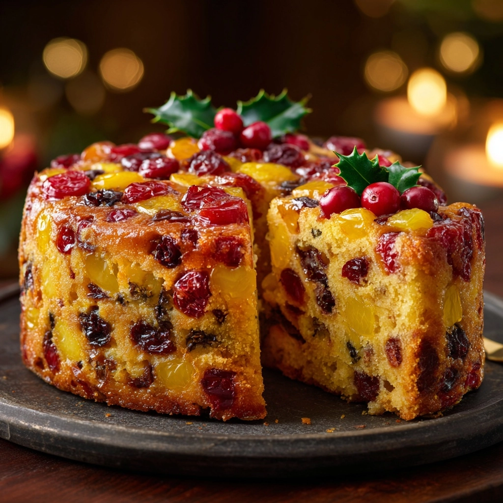 Old-Fashioned German Fruit Cake Recipe - Recipe Image