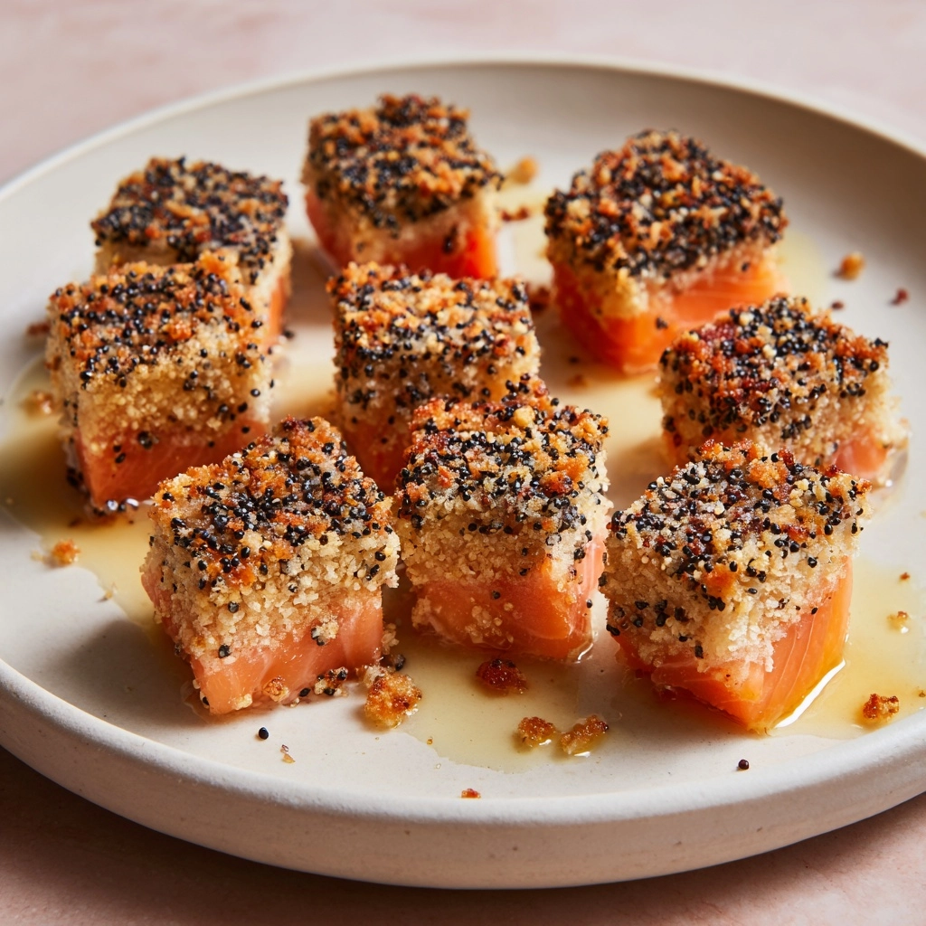 Panko Sesame Crusted Salmon Bites Recipe - Recipe Image