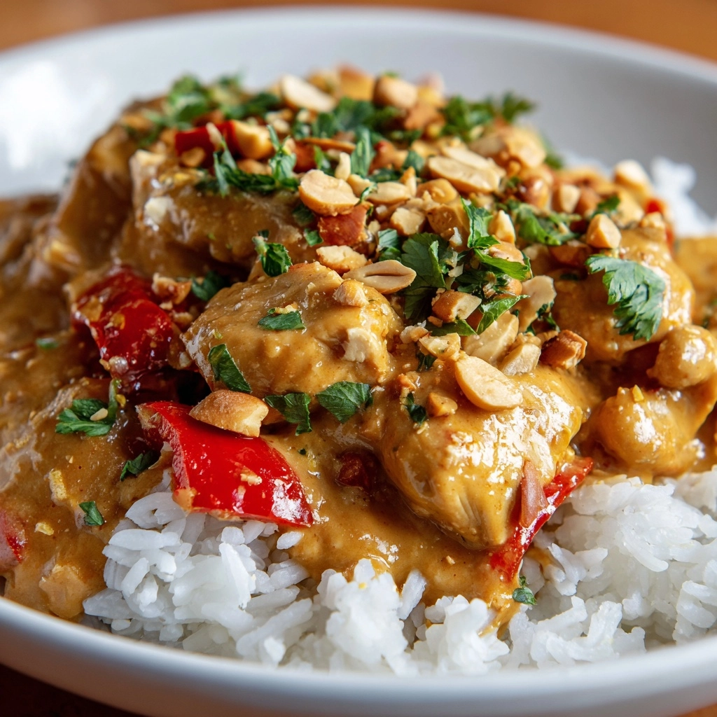 Slow Cooker Peanut Chicken Recipe - Recipe Image