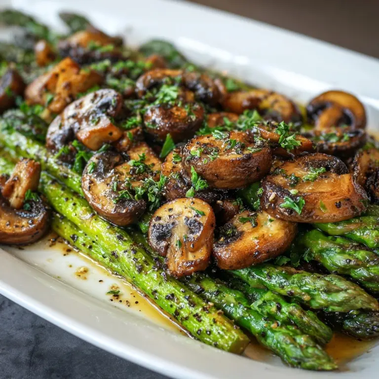 Sautéed Asparagus and Mushrooms Recipe