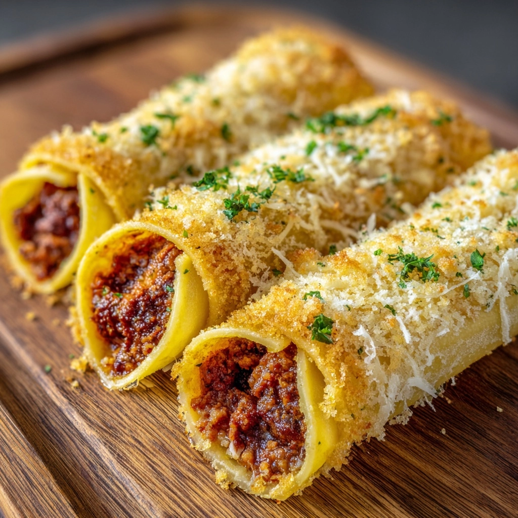 Crispy Fried Lasagna Rolls Recipe - Recipe Image