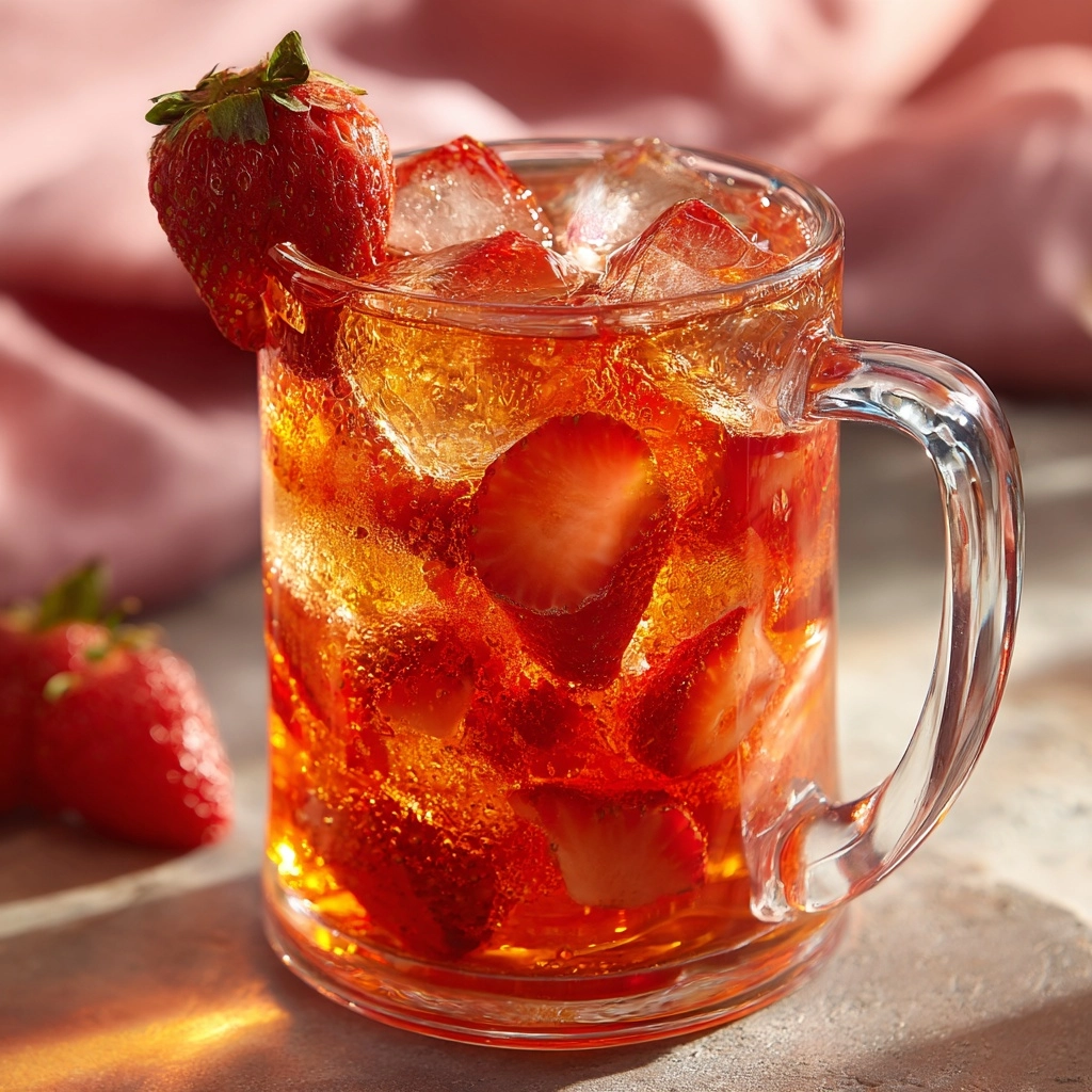 Strawberry Sweet Tea Recipe - Recipe Image