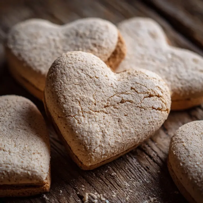 Heart-Shaped Peanut Butter Cookies Recipe