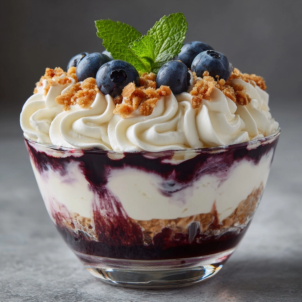 Blueberry Cheesecake Trifle Recipe - Recipe Image