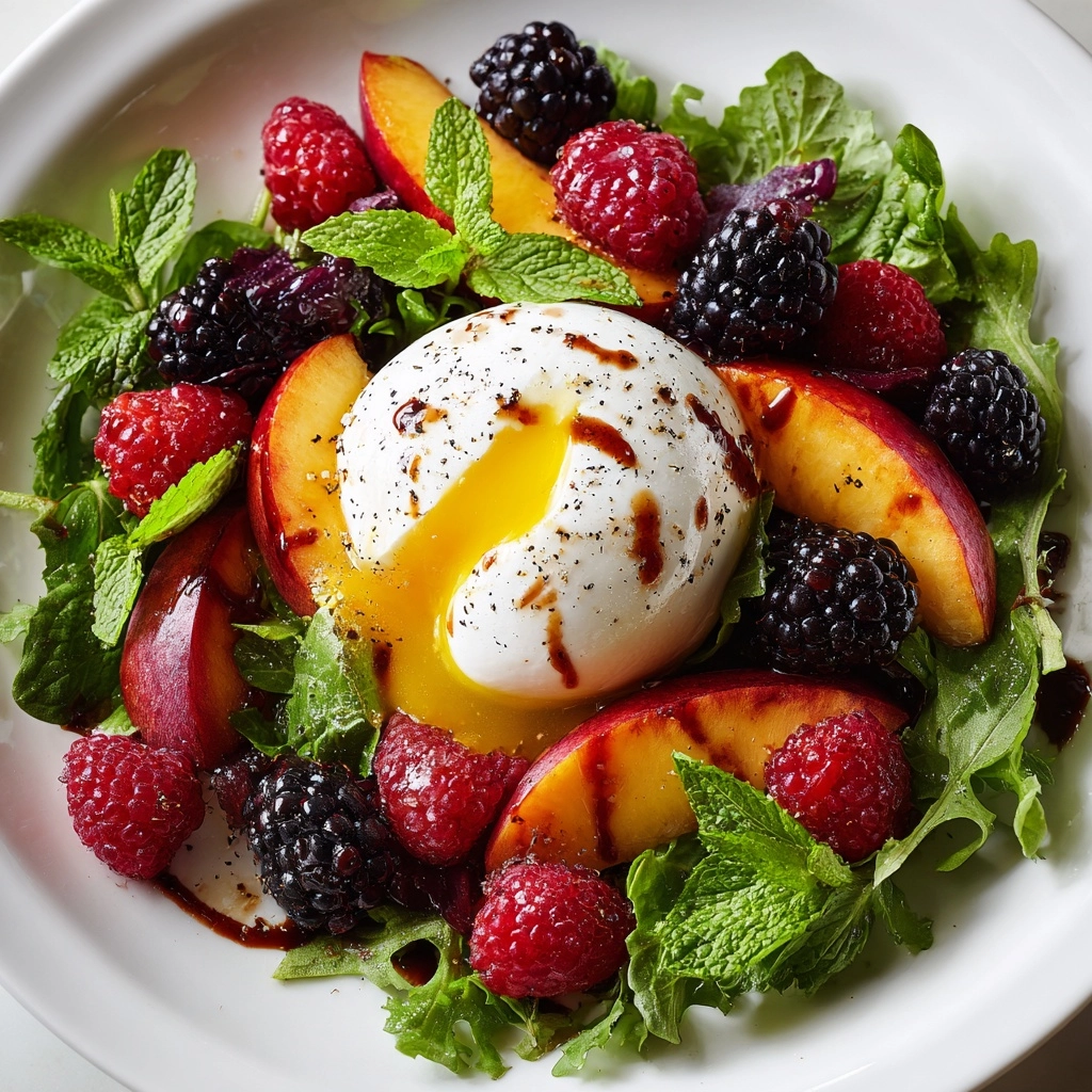 Peach Burrata Salad Recipe