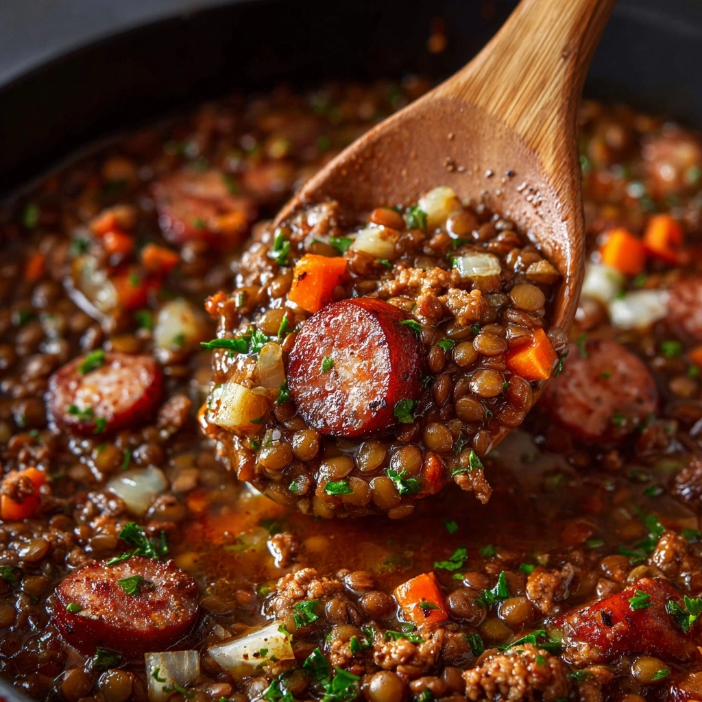 Kielbasa Cowboy Beans Recipe - Recipe Image