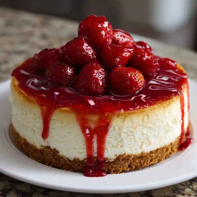 Strawberry Swirl Cheesecake Recipe