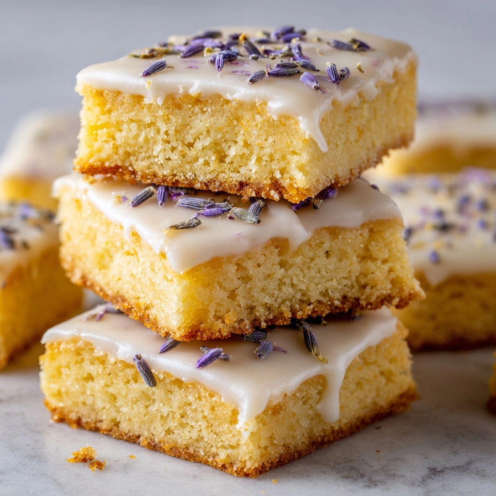 Iced Lemon Lavender Shortbread Cookies Recipe - Recipe Image