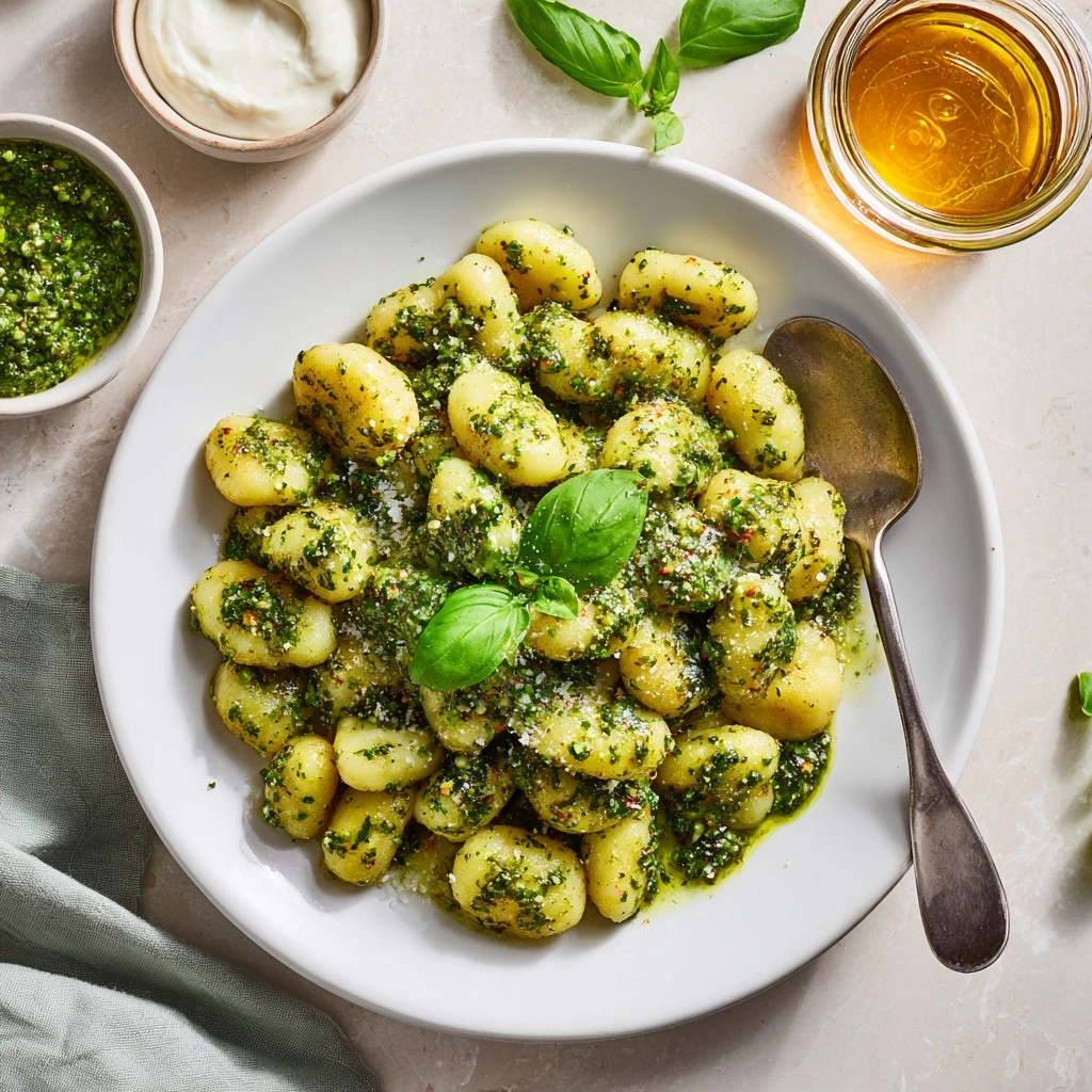 Creamy Pesto Gnocchi for Two Recipe - Recipe Image