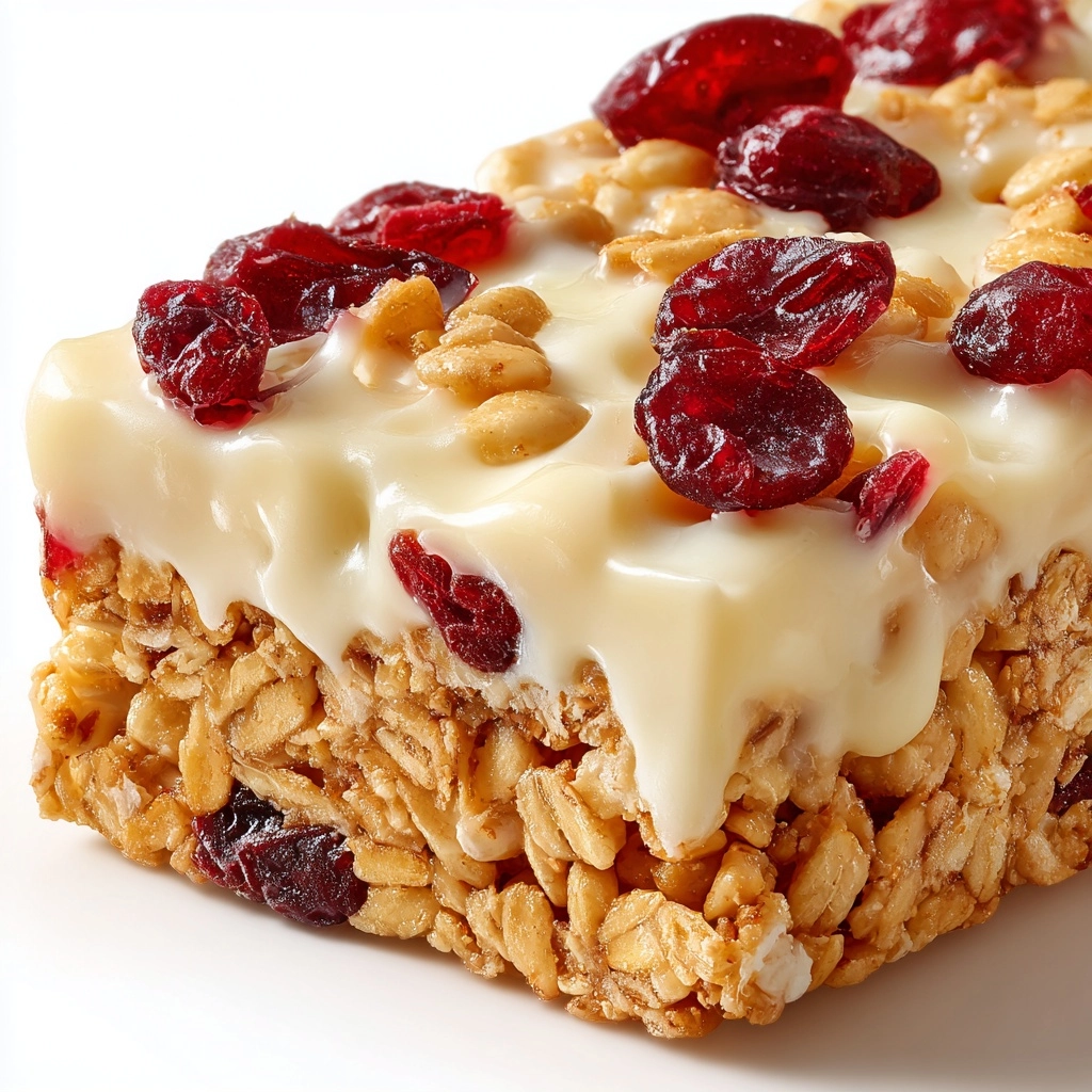 No-Bake White Chocolate Cranberry Oat Clusters Recipe - Recipe Image