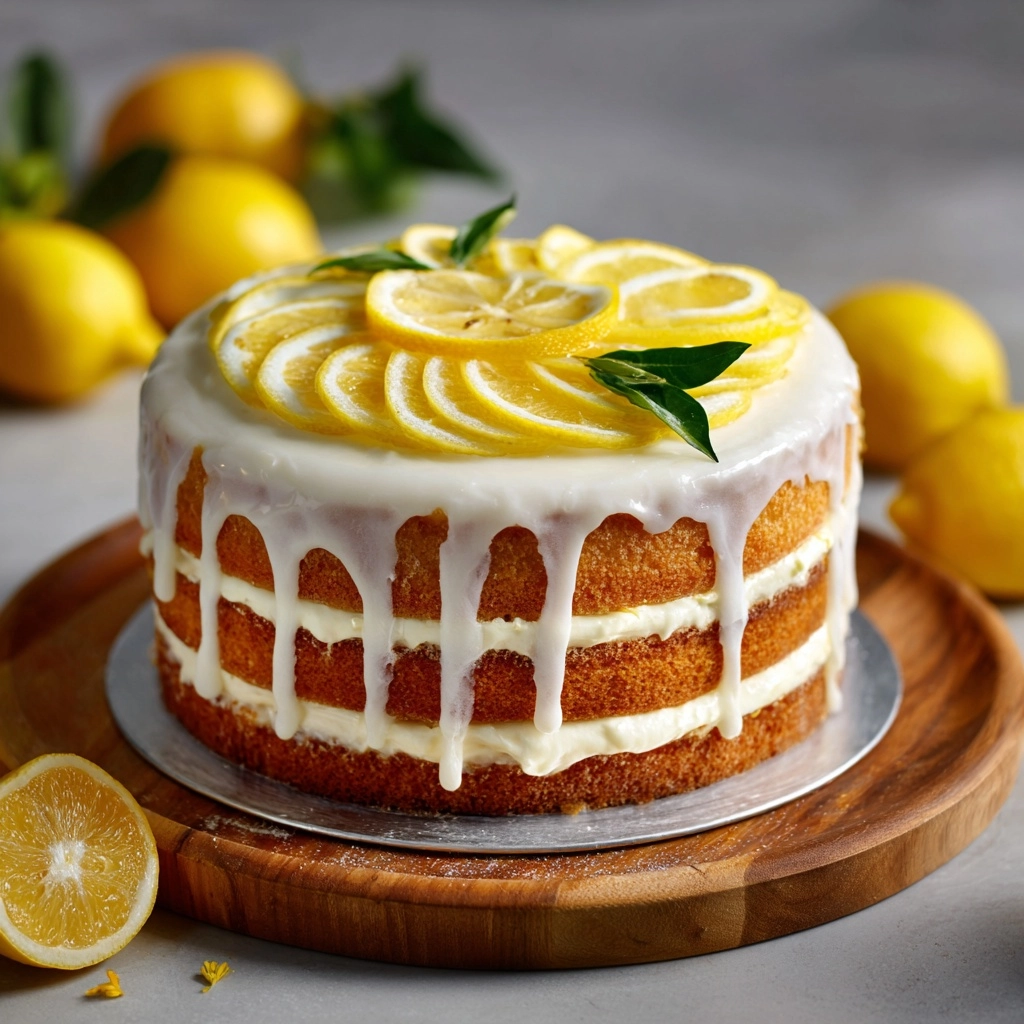 Limoncello Cake with Mascarpone Frosting Recipe - Recipe Image
