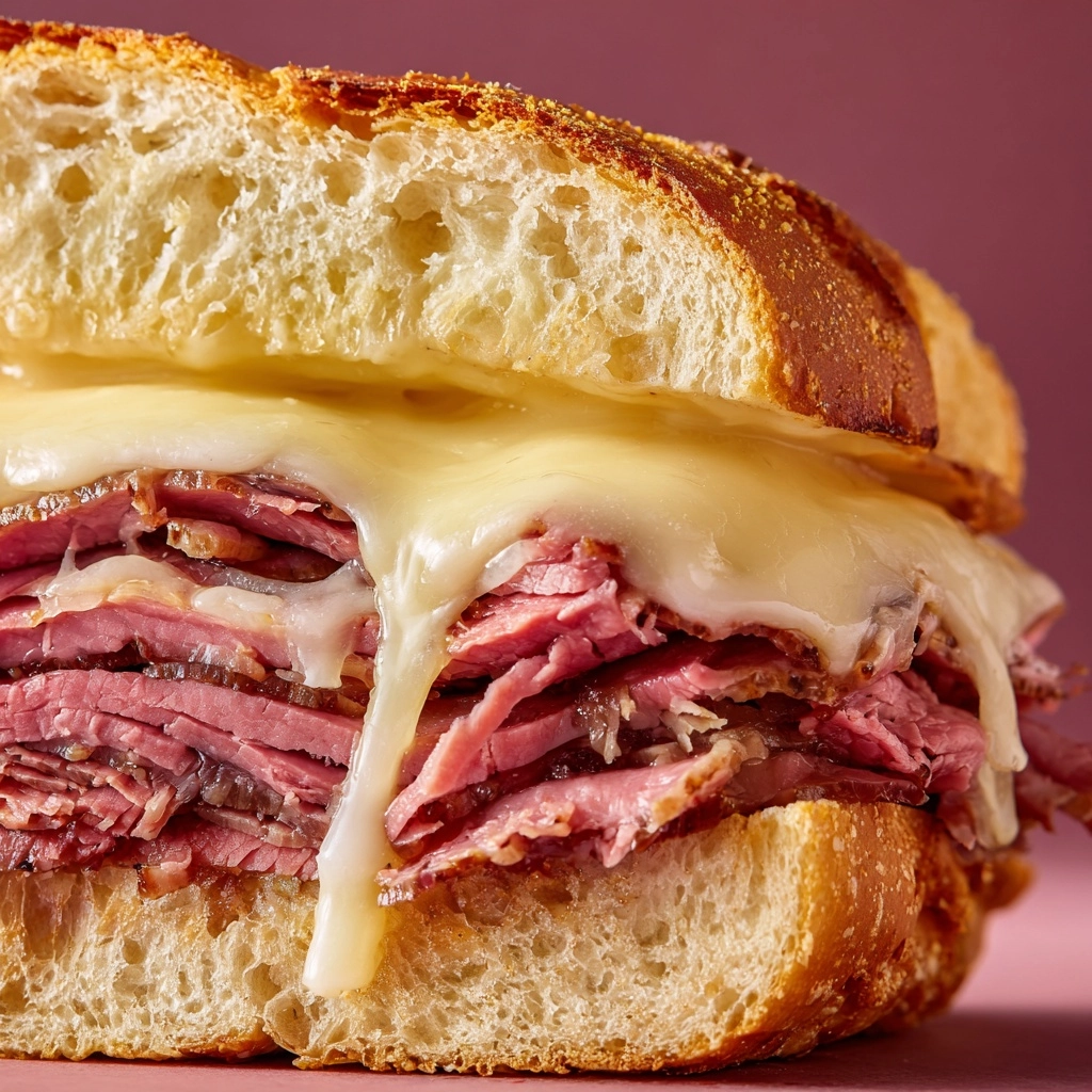 Game Day Garlic Steak and Cheese Sandwiches Recipe - Recipe Image