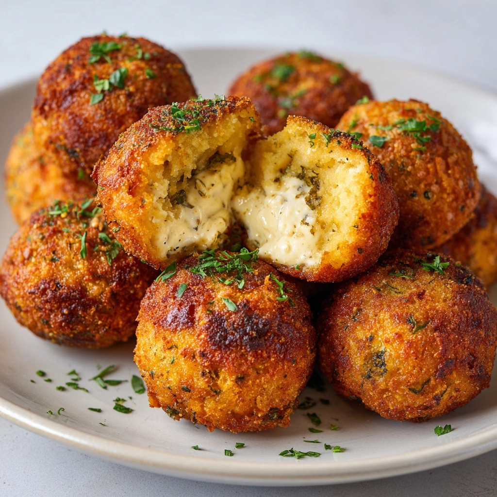 Crispy Reuben Balls with Spicy Dip Recipe - Recipe Image