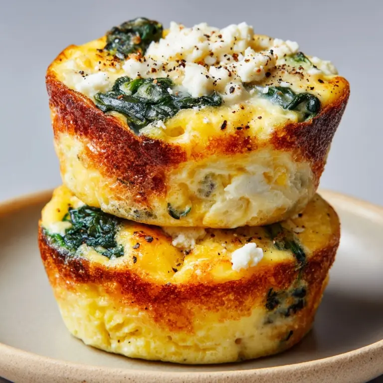Spinach & Feta Egg Muffins Recipe