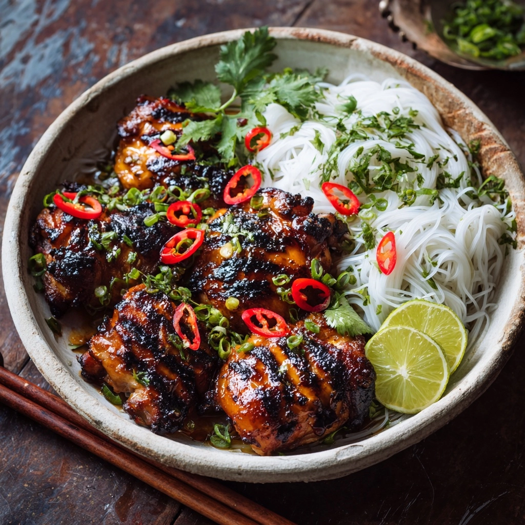 Grilled Vietnamese Lemongrass Chicken Recipe - Recipe Image