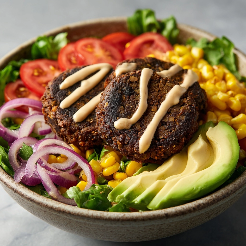 Black Bean Burger Bowls Recipe - Recipe Image