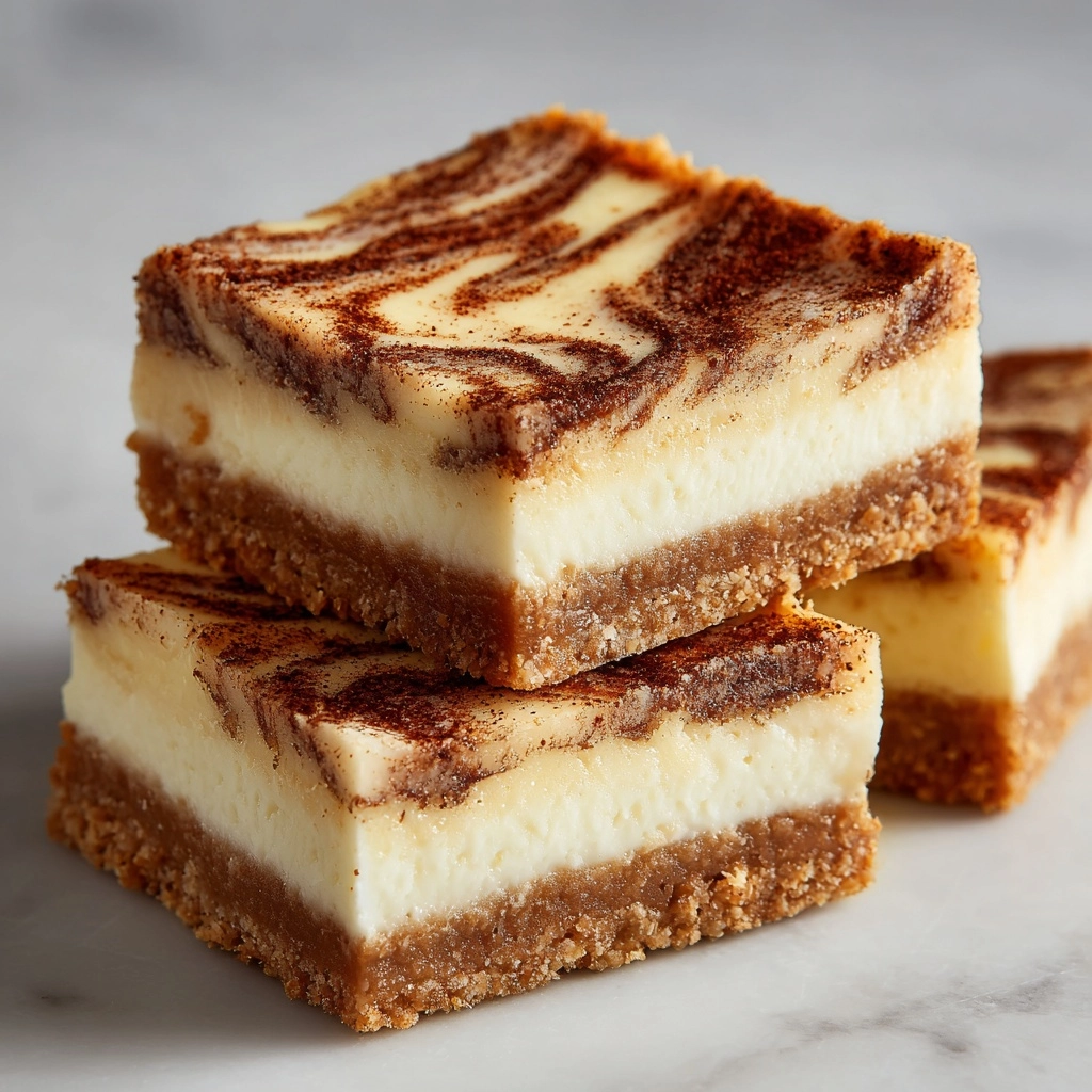 Blender Cinnamon Roll Cheesecake Bars Recipe - Recipe Image