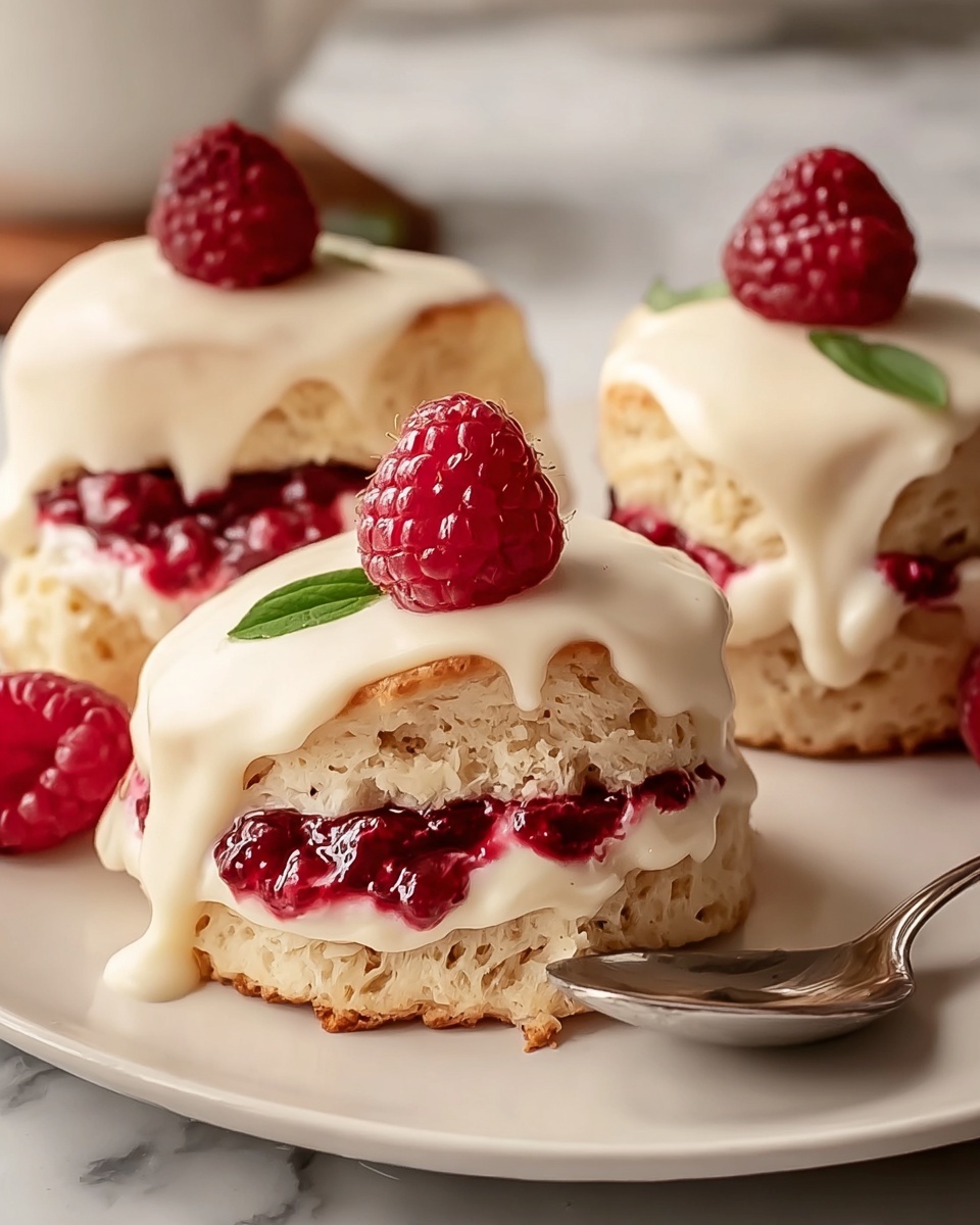 Raspberry White Chocolate Scones Recipe - Recipe Image