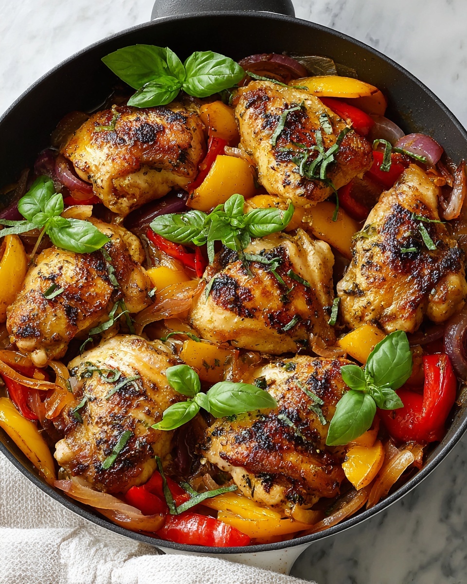 Savory Italian Chicken with Peppers and Meat Recipe - Recipe Image