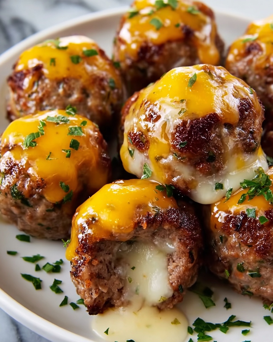 Cheese-Stuffed Meatballs Recipe - Recipe Image