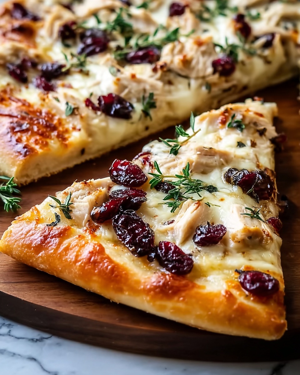 Turkey and Cranberry Pizza Recipe - Recipe Image