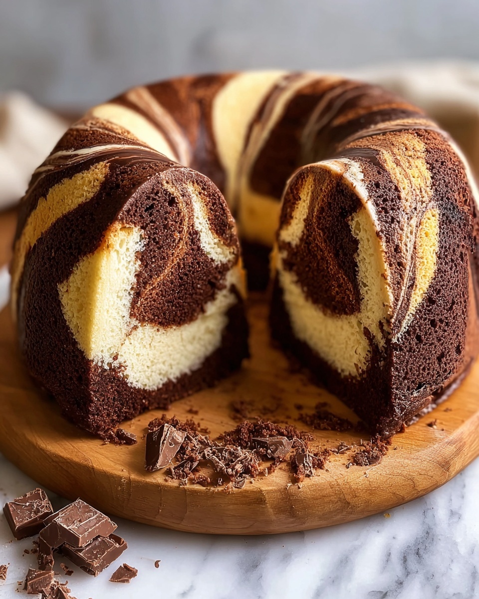 Double Chocolate Ricotta Marble Cake Recipe - Recipe Image