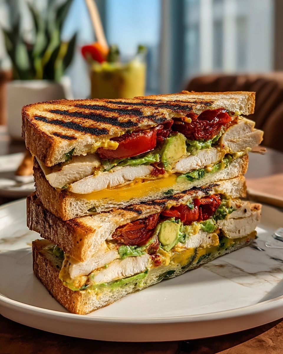 Chicken and Avocado Panini Recipe - Recipe Image