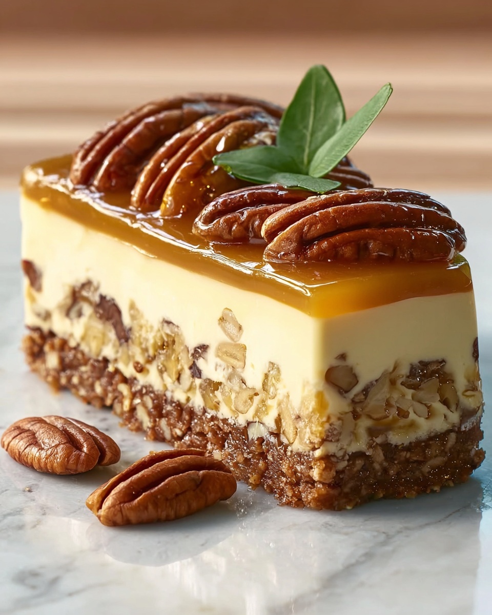Kentucky Derby Pecan Pie Cheesecake Recipe - Recipe Image