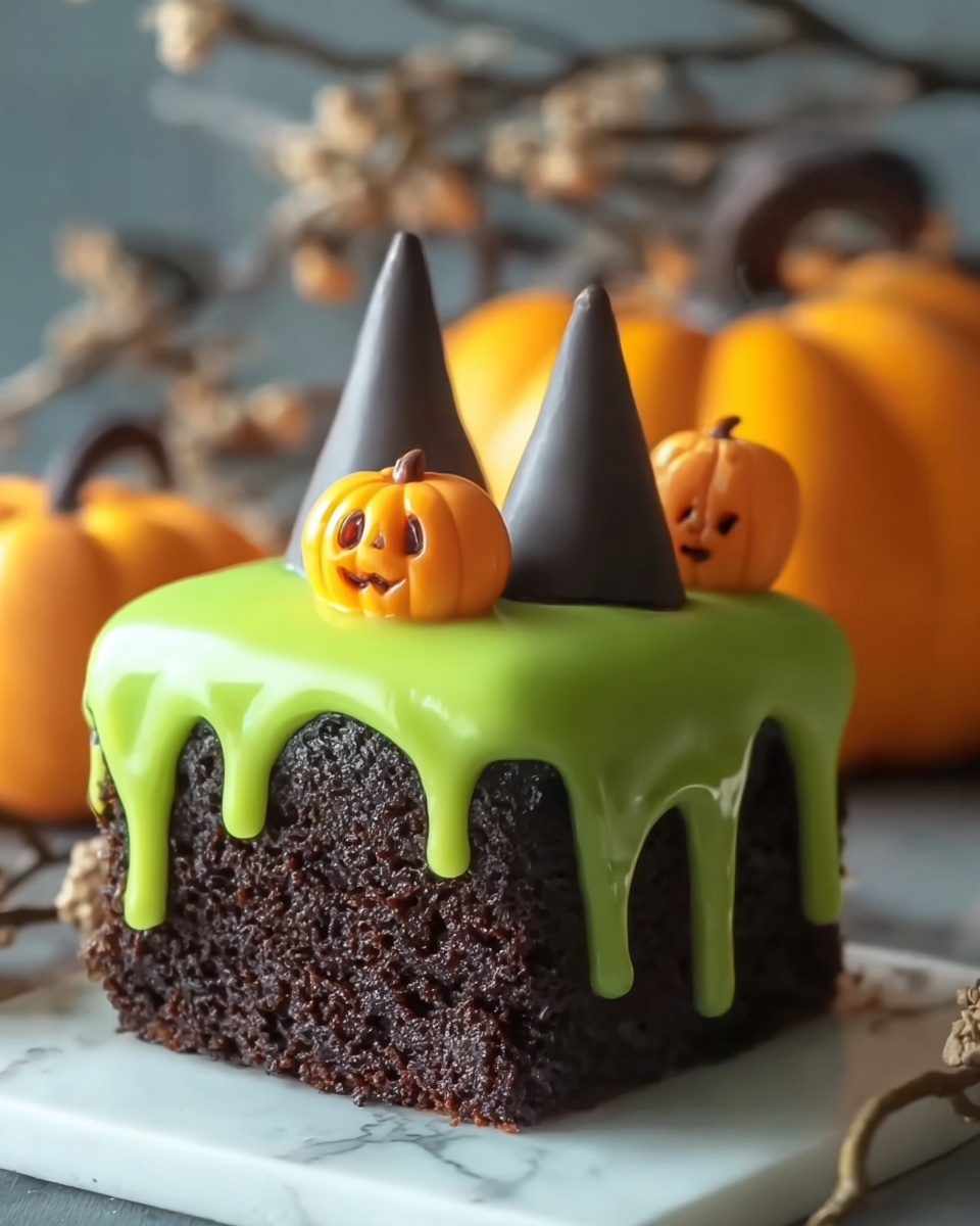 Melting Witch Poke Cake Recipe - Recipe Image