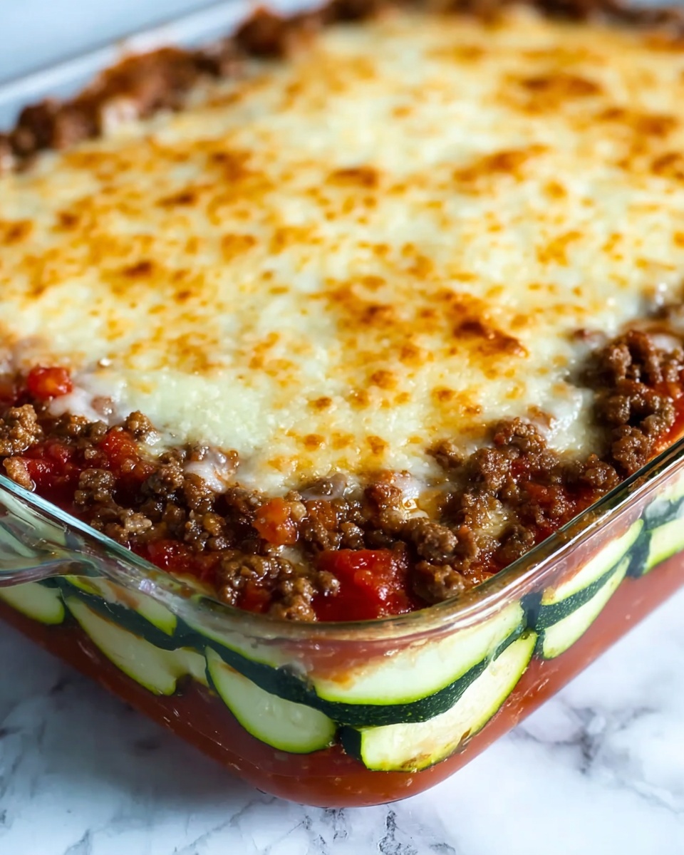 Zesty Zucchini Beef Casserole Recipe - Recipe Image