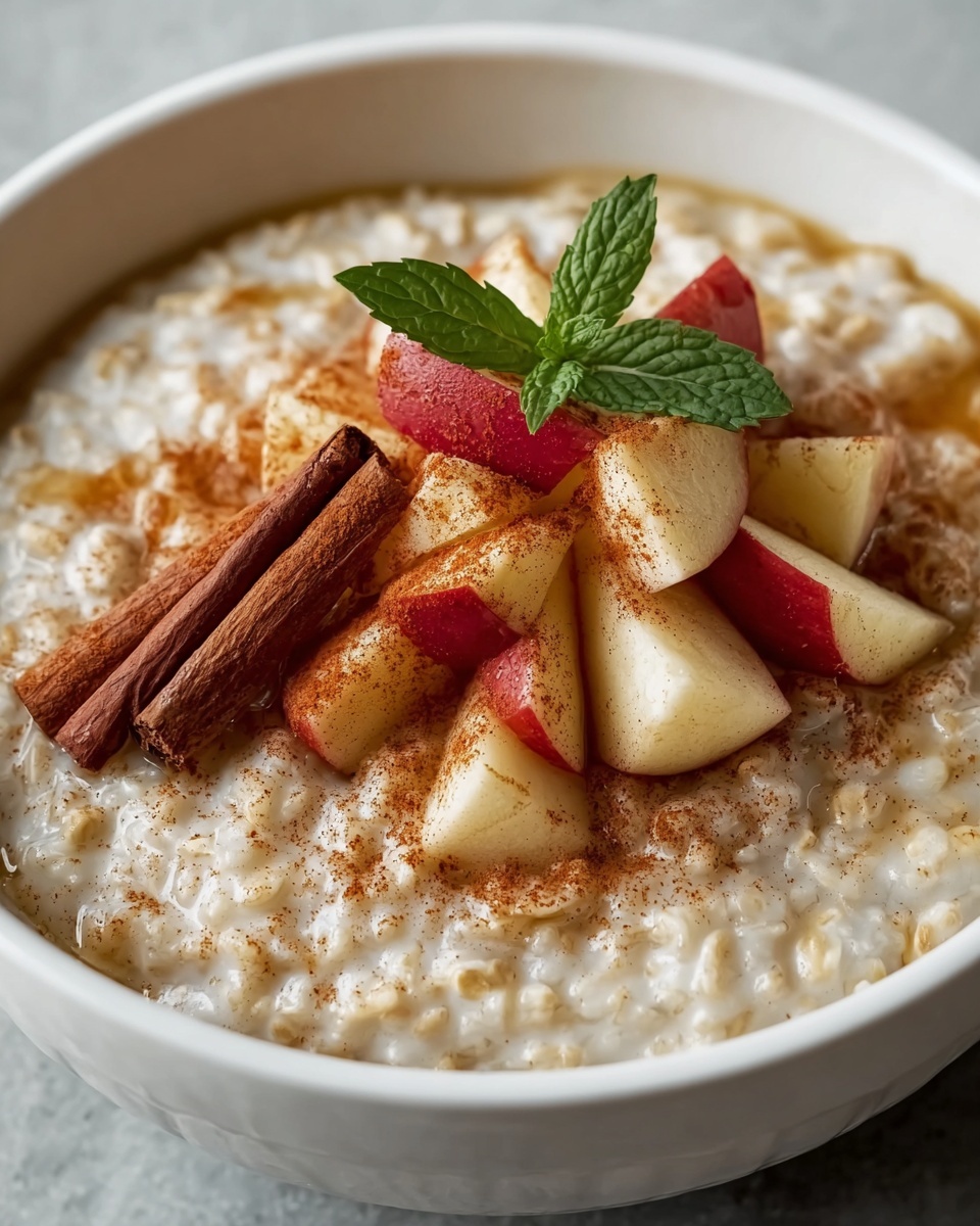Apple Cinnamon Oatmeal Porridge Recipe - Recipe Image