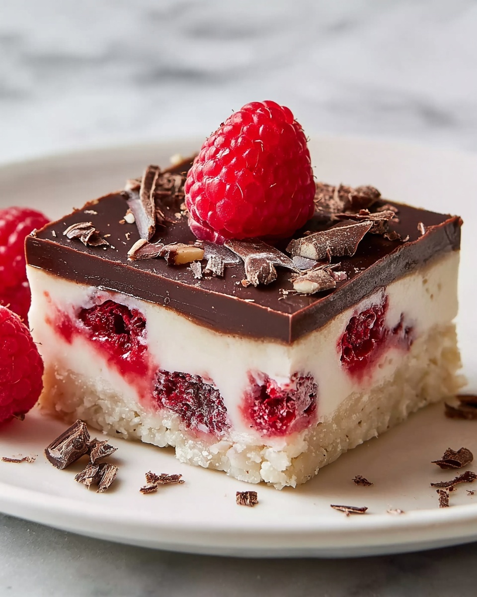 Dark Chocolate Raspberry Bars Recipe - Recipe Image