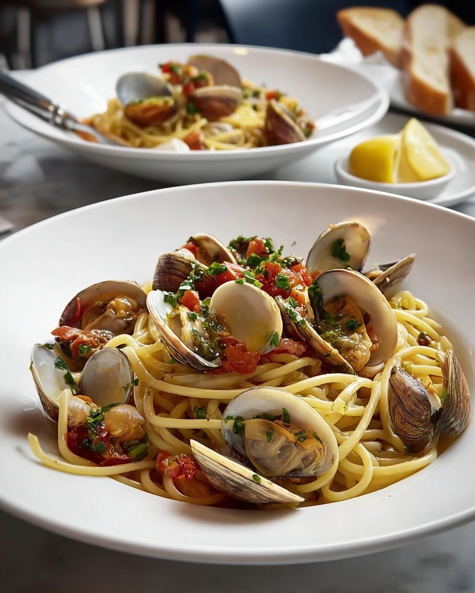 Linguine and Clams with Tomatoes Recipe - Recipe Image
