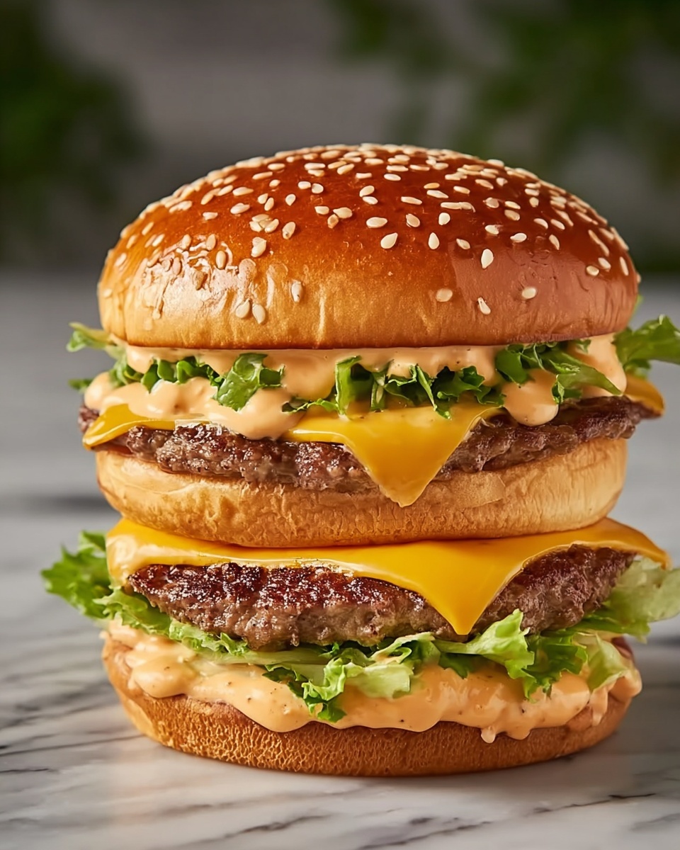 Homemade Big Mac Sandwiches with Special Sauce Recipe - Recipe Image