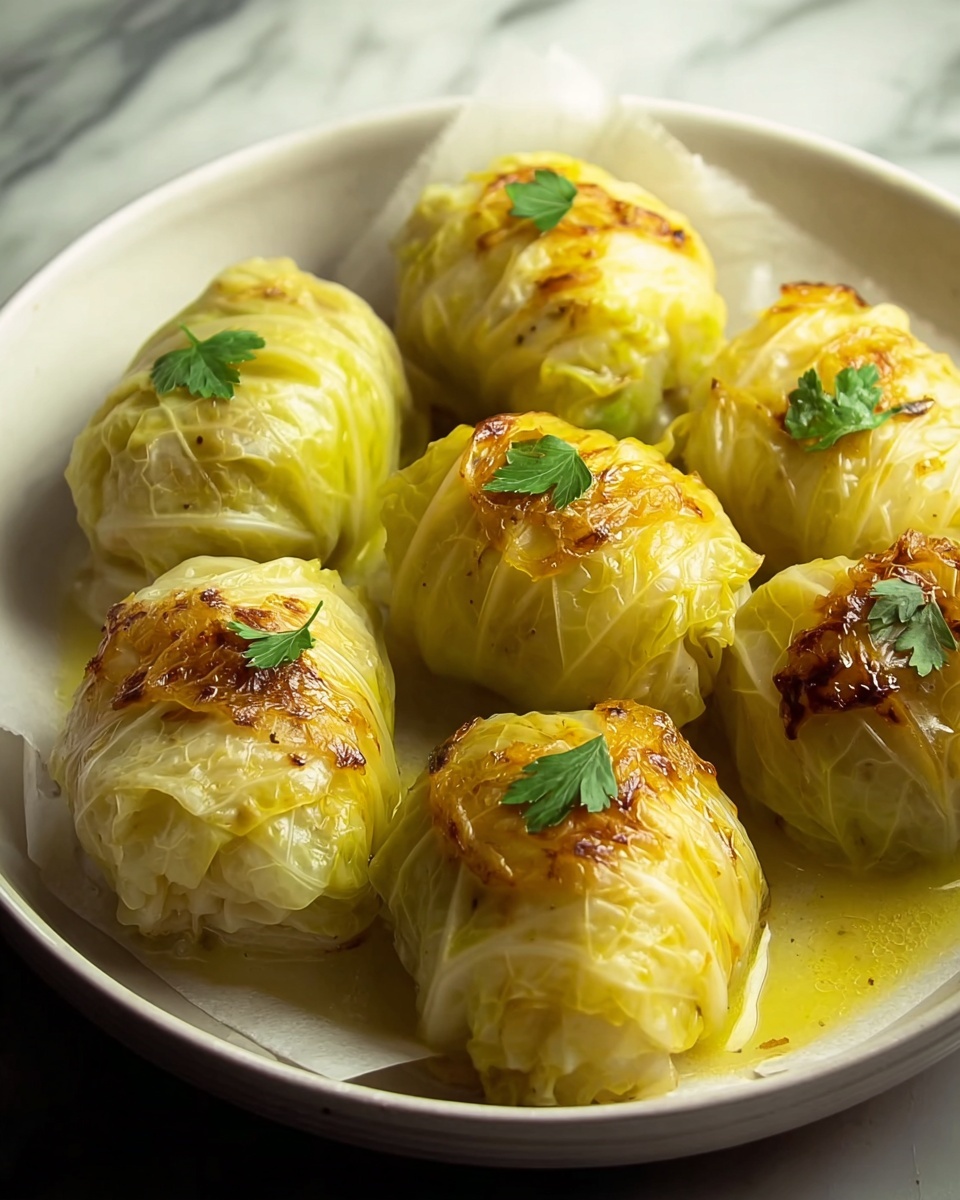 Stuffed Cabbage Rolls in Tomato Sauce Recipe - Recipe Image