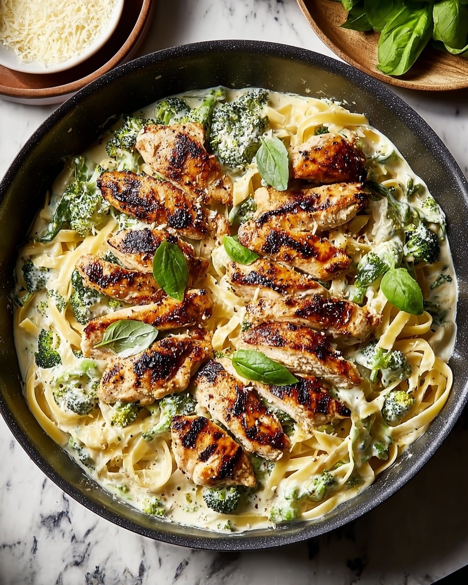 Skinny Chicken Broccoli Alfredo Recipe - Recipe Image