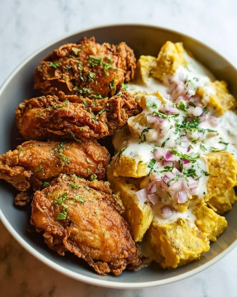 Buttermilk Fried Chicken with Summer Potato Salad Recipe