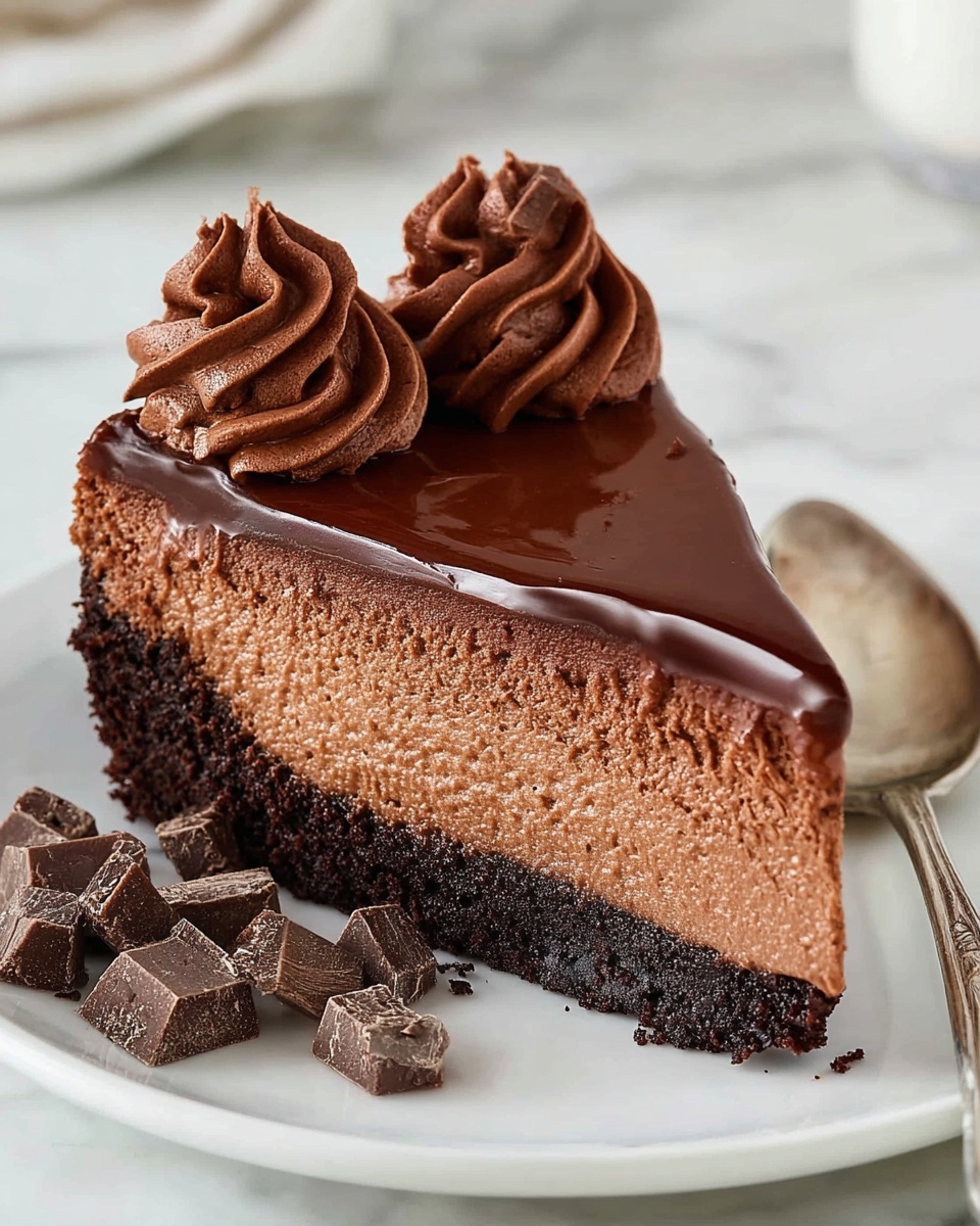 Keto Chocolate Cheesecake Recipe - Recipe Image