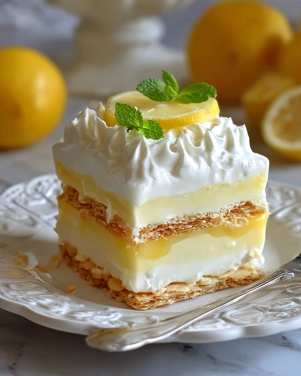 No-Bake Lemon Eclair Cake Recipe - Recipe Image