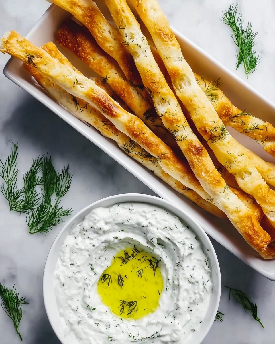 Pita Fries with Tzatziki Recipe - Recipe Image